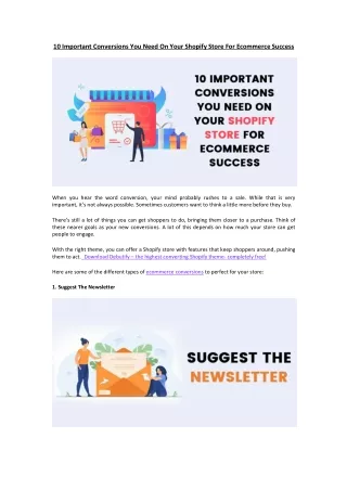 10 important conversions you need on your shopify