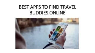 best apps to find travel buddies online