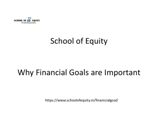 Why Financial Goals are Important