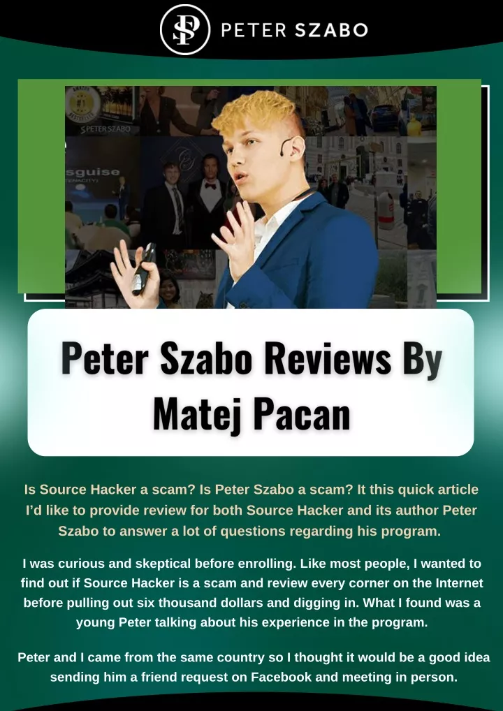 is source hacker a scam is peter szabo a scam