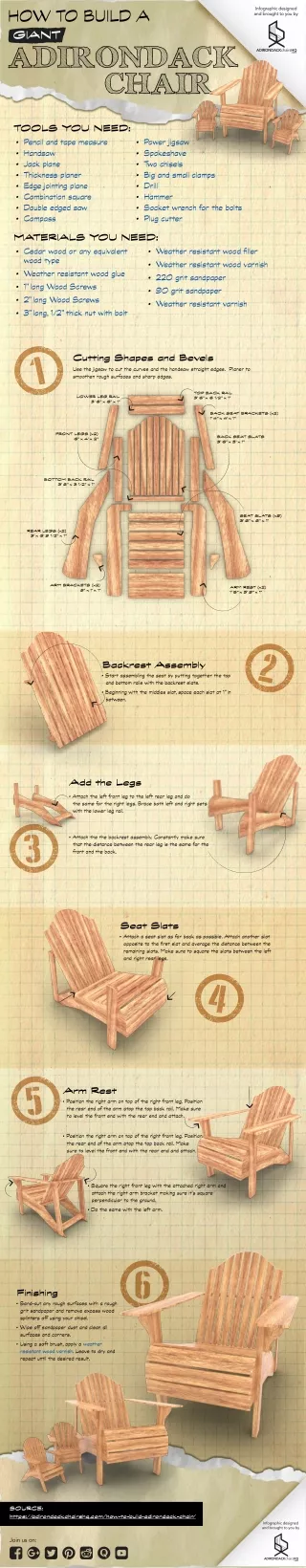 How to Build a Giant Adirondack Chair