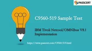 c9560 519 sample test c9560 519 sample test