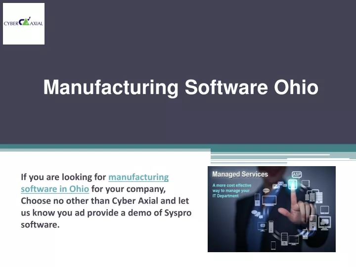 manufacturing software ohio