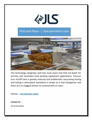 pick and place jlsautomation com