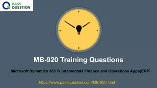 mb 920 training questions