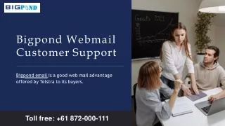 bigpond webmail customer support