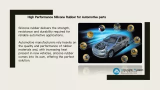 Silicone Rubber Manufacturer for Automotive Industry