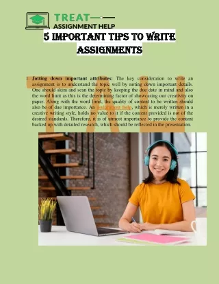 5 important tips to write 5 important tips