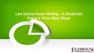 Law School Exam Writing – A Dissertate Essay’s Three Main Steps