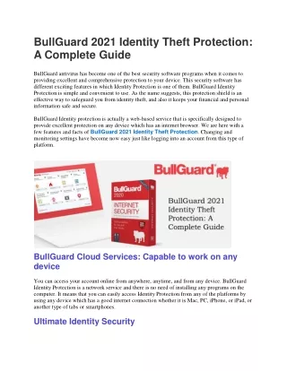 bullguard 2021 identity theft protection