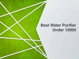 best water purifier under 15000