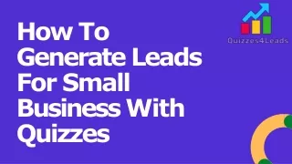 how to generate leads for small business with