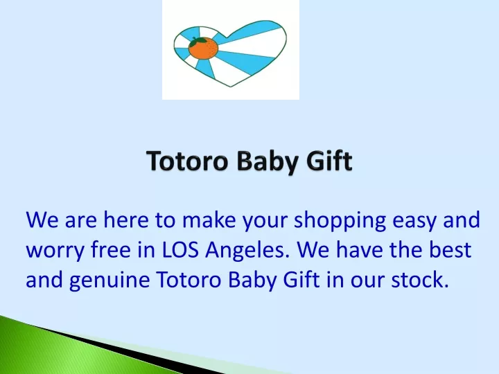 totoro baby gift