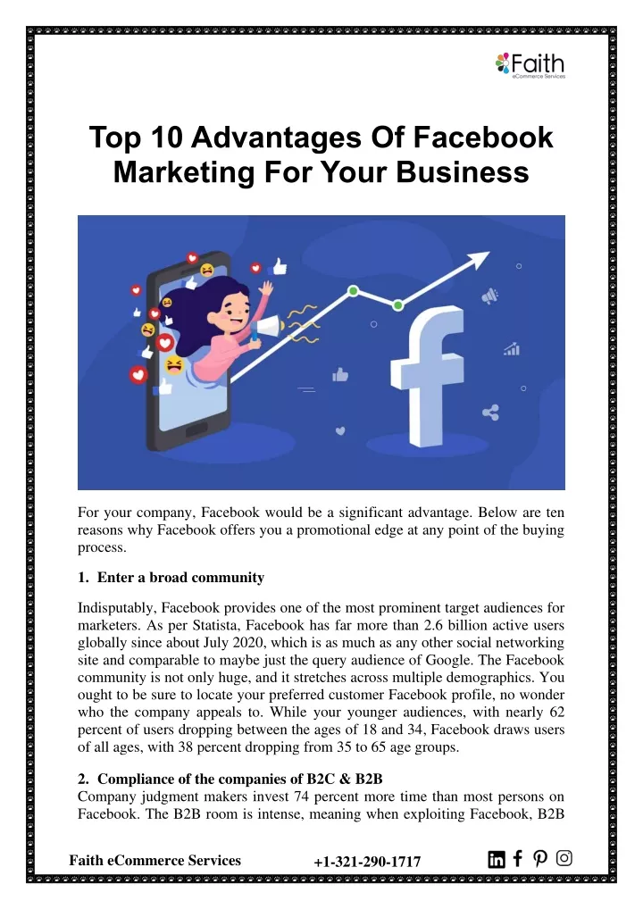 top 10 advantages of facebook marketing for your