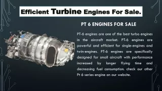 Turbine engines for sale