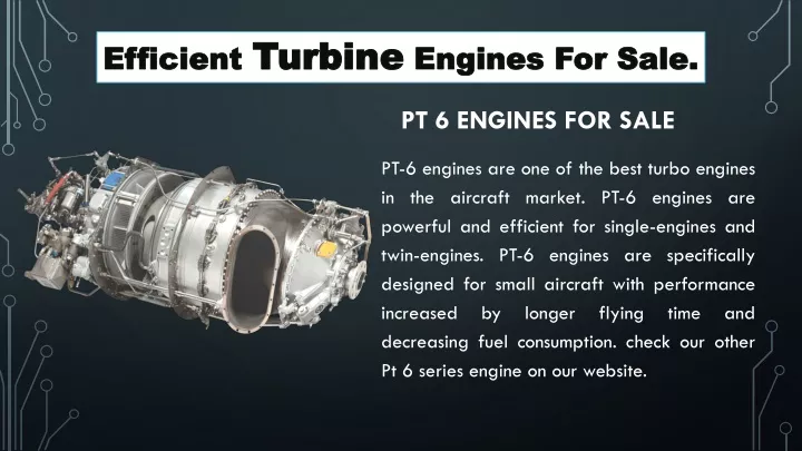 pt 6 engines for sale