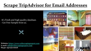 scrape tripadvisor for email addresses