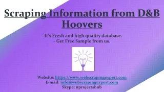 scraping information from d b hoovers