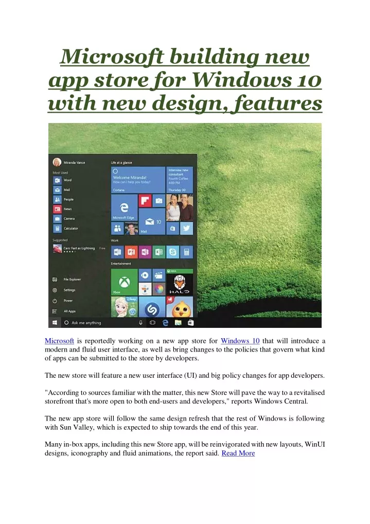 microsoft building new app store for windows