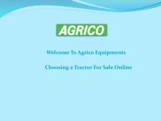 Choosing a Tractor For Sale Online