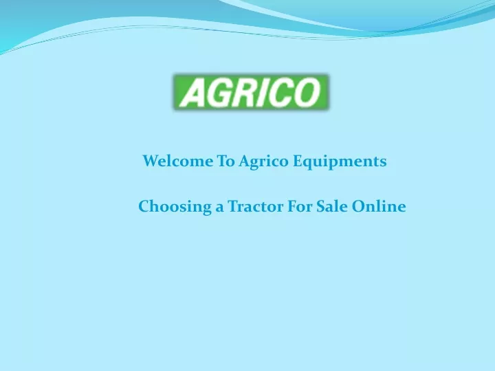 welcome to agrico equipments