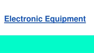 electronic e quipment
