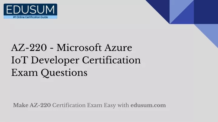 az 220 microsoft azure iot developer