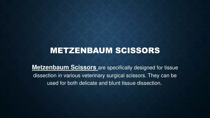 metzenbaum scissors