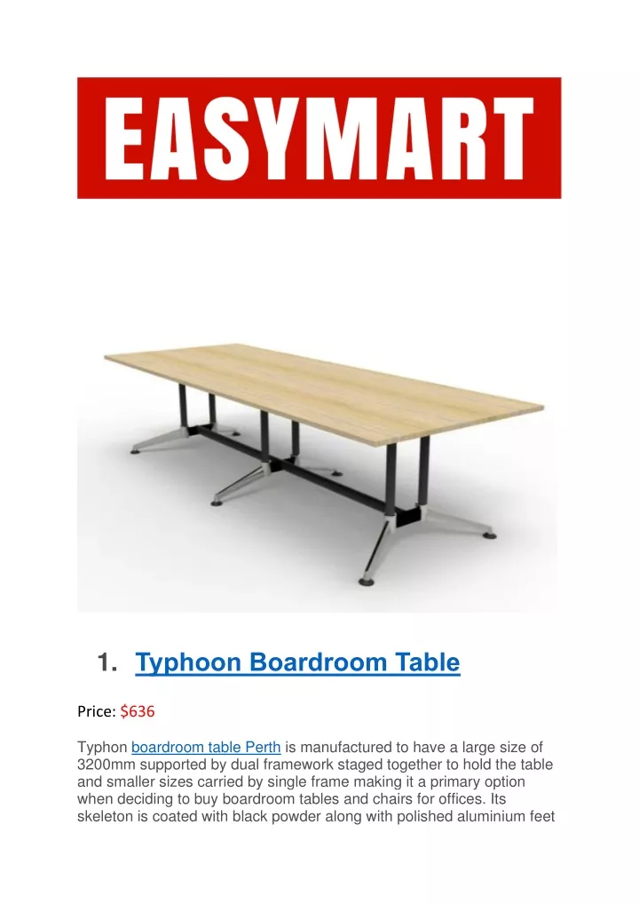 1 typhoon boardroom table