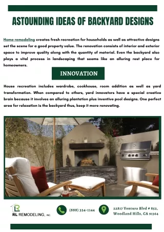 Astounding Ideas of Backyard Designs