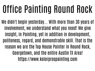 Office Painting Round Rock