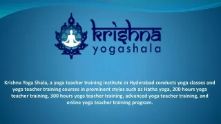 Best Yoga teacher training course In Hyderabad