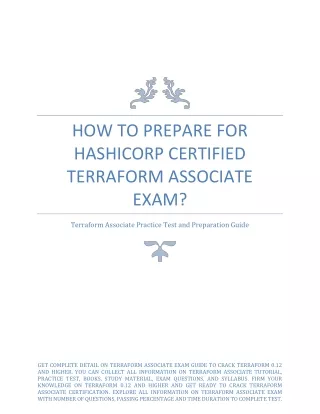 how to prepare for hashicorp certified terraform