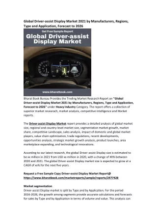 global driver assist display market 2021