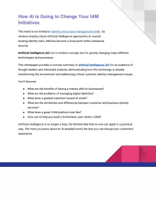 how ai is going to change your iam initiatives