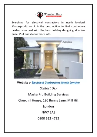 Electrical Contractors North London