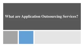 what are application outsourcing services