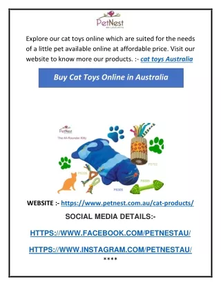 Buy Cat Toys Online in Australia