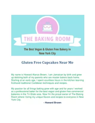 Gluten Free Cupcakes Near Me by The Baking Room