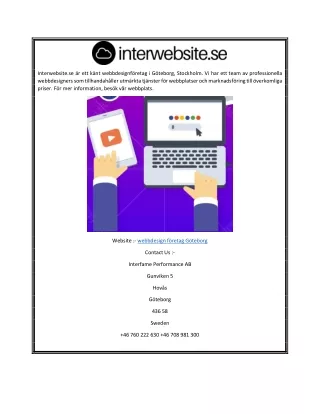 interwebsite se r ett k nt webbdesignf retag
