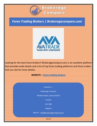 Forex Trading Brokers | Brokeragecompare.com