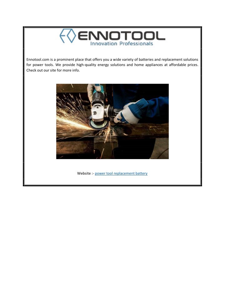 ennotool com is a prominent place that offers