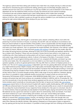 the ingenious options that these sliding sash