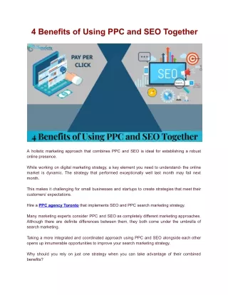 4 benefits of using ppc and seo together