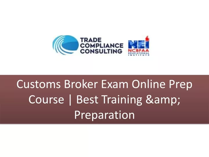 customs broker exam online prep course best