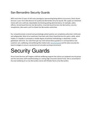 SecurityGuards