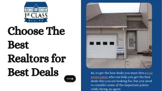 choose the best realtors for best deals