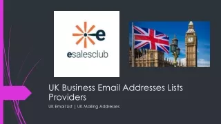 uk business email addresses lists providers