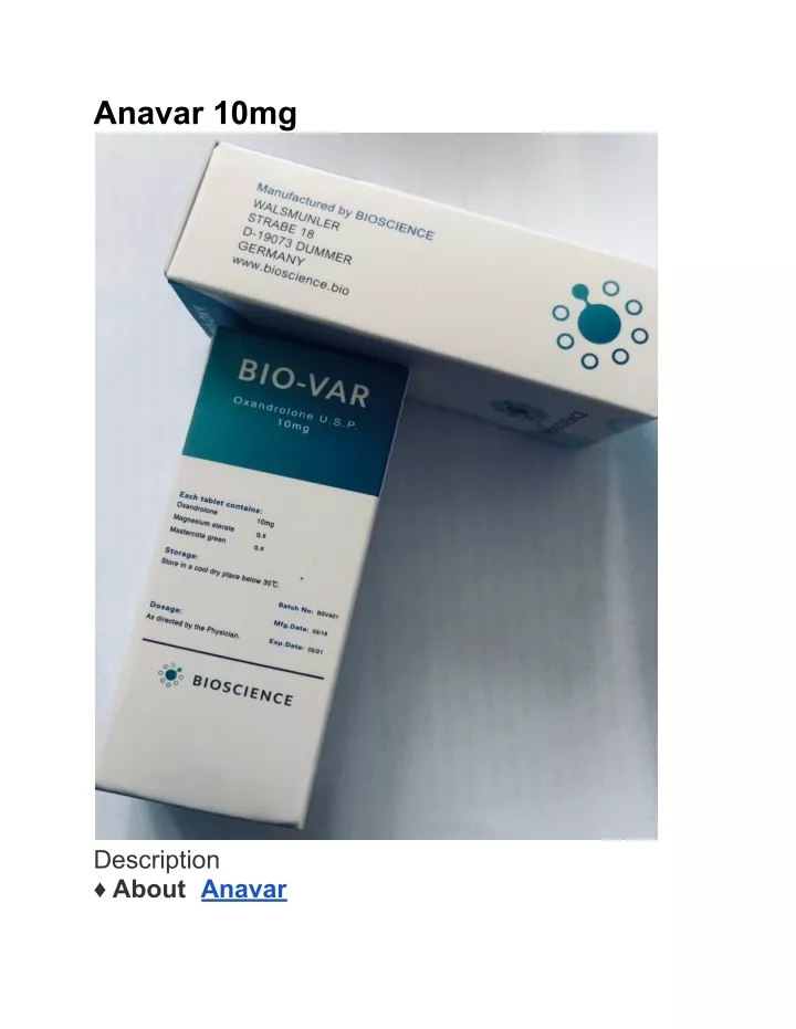 anavar 10mg