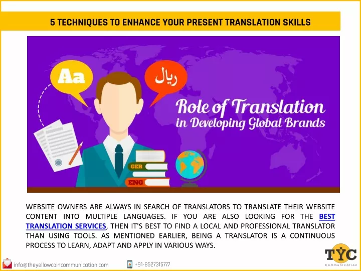 5 techniques to enhance your present translation skills